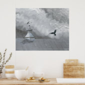 カラスと天気予報 ポスター (キッチン)