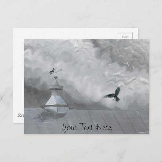 カラスと天気予報 ポストカード (正面/裏面)