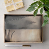 カラスと森のシルエットデコパージュペーパー 薄葉紙 (ギフト)