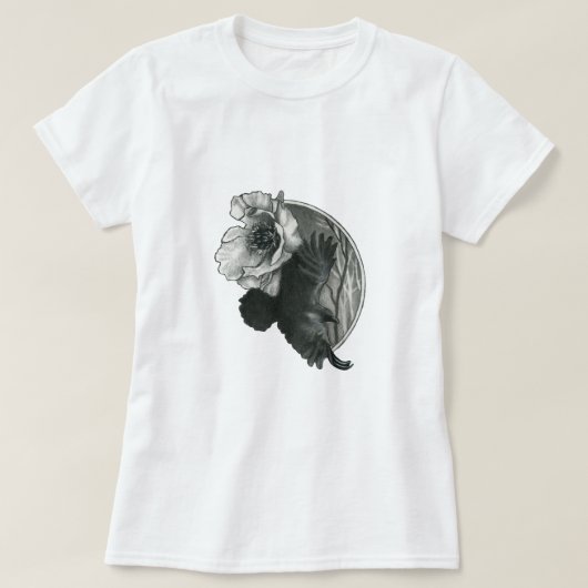 カラスと森 Tシャツ (デザイン正面)