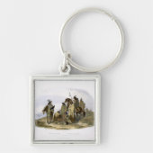 カラスのインディアンは、"旅行の容積1からの13をIめっきします キーホルダー (正面)