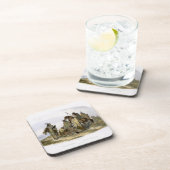 カラスのインディアンは、"旅行の容積1からの13をIめっきします コースター (右側)