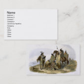 カラスのインディアンは、"旅行の容積1からの13をIめっきします 名刺 (正面/裏面)