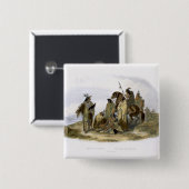 カラスのインディアンは、"旅行の容積1からの13をIめっきします 缶バッジ (正面&裏面)