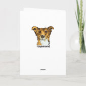 カラスのカスタマイズ可能な挨拶状 カード (裏面)
