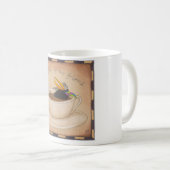 カラスのカフェインの苦境 コーヒーマグカップ (正面右)