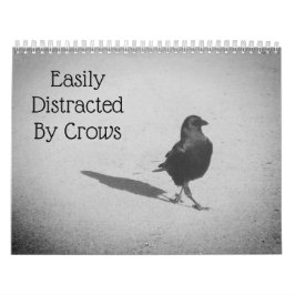カラスのカレンダーに気を取られる カレンダー