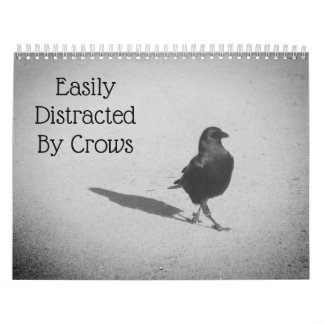 カラスのカレンダーに気を取られる カレンダー
