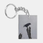 カラスのキーチェーン キーホルダー (正面左)