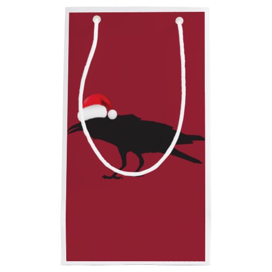 カラスのギフトバッグ スモールペーパーバッグ (正面)