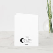 カラスのグリーティングカード カード (裏面)