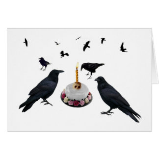 カラスのケーキカード