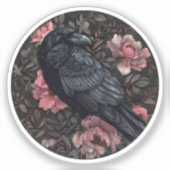 カラスのゴシック様式のヴィンテージ シール (正面)