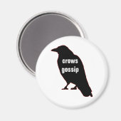 カラスのゴシップ マグネット (正面/裏面)