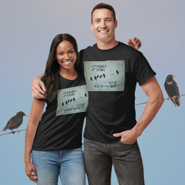 カラスのシルエットミステリーファンの殺害 Tシャツ