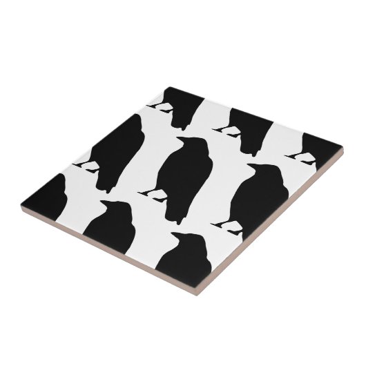 カラスのシルエット タイル (側面)