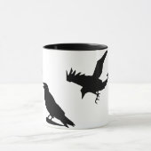 カラスのダンスのコーヒー・マグ マグカップ (中央)