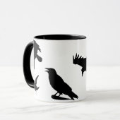 カラスのダンスのコーヒー・マグ マグカップ (正面左)