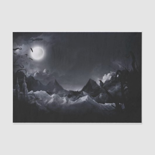 カラスのハロウィンのティッシュペーパーシート 薄葉紙 (正面)