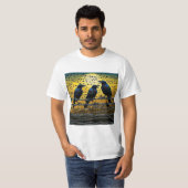 カラスのバーベットフェンス5 Tシャツ (正面フル)