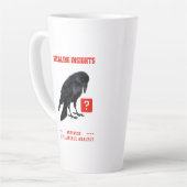 カラスのビジネス インテリジェンス アナリスト カフェラテマグ (左アングル)