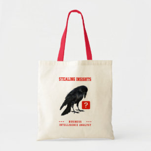 カラスのビジネス+インテリジェンス+アナリスト トートバッグ