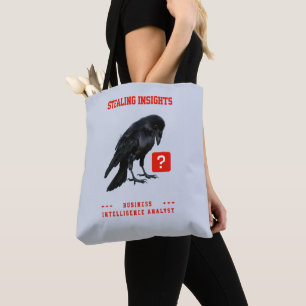 カラスのビジネス+インテリジェンス+アナリスト トートバッグ
