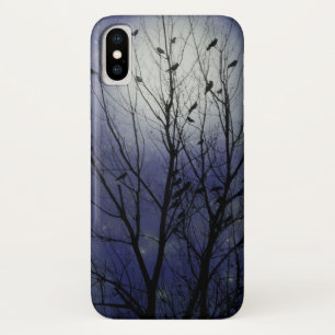 カラスのブルームーングローナイト iPhone X ケース