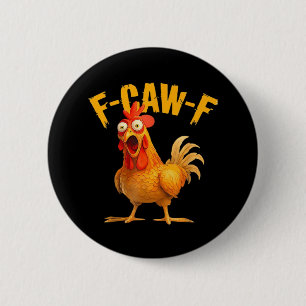 カラスのユーモア F-Caw-F ゴシック おもしろ かっこいい レトロ 缶バッジ