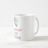 カラスの刺激を受けたなマグの6 コーヒーマグカップ (正面右)