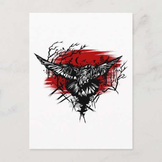 カラスの夜 ポストカード (正面)