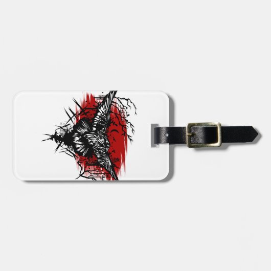 カラスの夜 ラゲッジタグ (正面横)