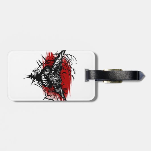 カラスの夜 ラゲッジタグ (裏面横)