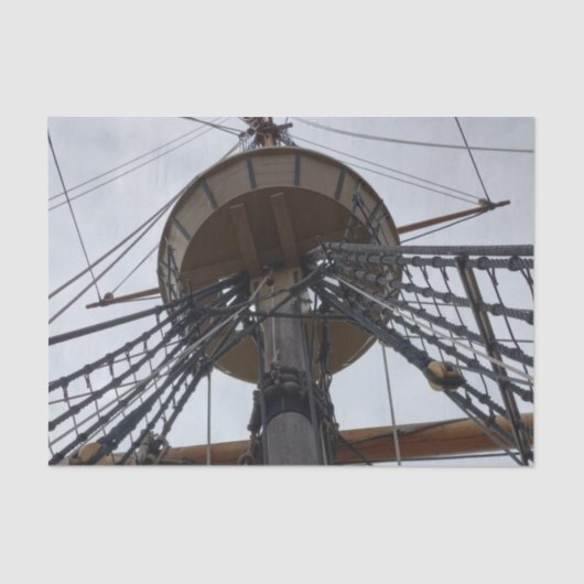 カラスの巣帆船 薄葉紙 (正面)