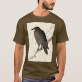 カラスの日本画 Tシャツ (正面)