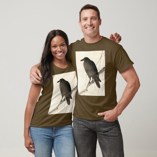 カラスの日本画 Tシャツ (ユニセックス)
