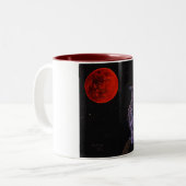 カラスの月 ツートーンマグカップ (正面左)