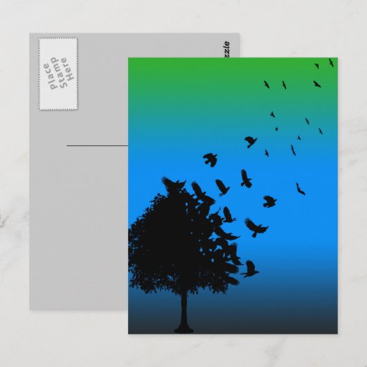 カラスの木 ポストカード (正面/裏面)