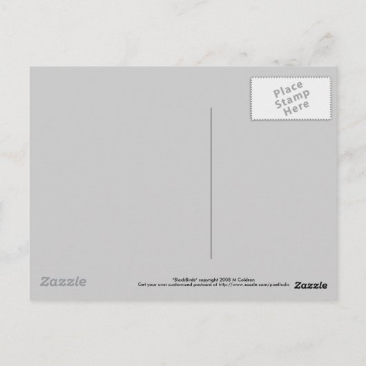 カラスの木 ポストカード (裏面)