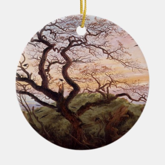 カラスの木、1822年 セラミックオーナメント (正面)
