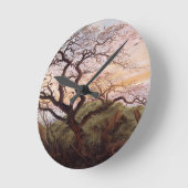 カラスの木， 1822 ラウンド壁時計 (傾斜)