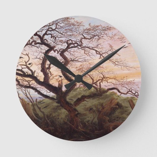 カラスの木， 1822 ラウンド壁時計 (正面)
