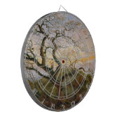 カラスの木（Caspar David Friedrich著） ダーツボード (正面左)