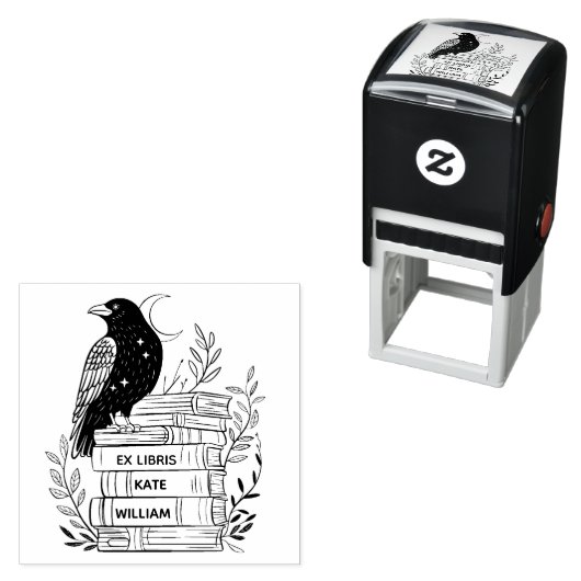 カラスの本からの抜粋 セルフインキングスタンプ (インサイチュ)