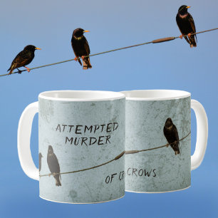 カラスの殺人未遂 ユーモアミステリー愛好家 コーヒーマグカップ