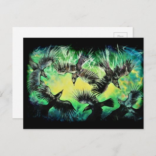 カラスの殺人 ポストカード (正面/裏面)