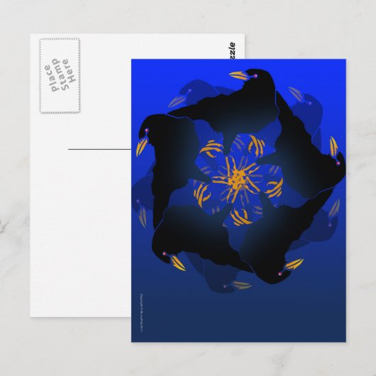 カラスの殺人 ポストカード (正面/裏面)