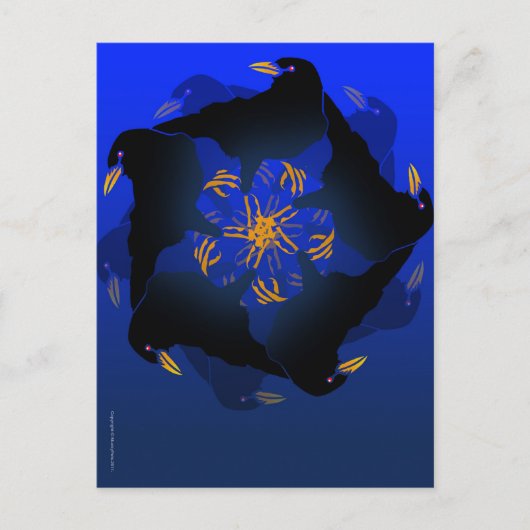 カラスの殺人 ポストカード (正面)