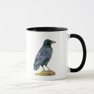 カラスの水彩画の絵画 マグカップ