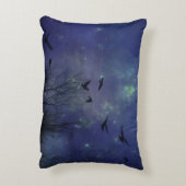 カラスの混沌とした夜 アクセントクッション (裏面(縦))